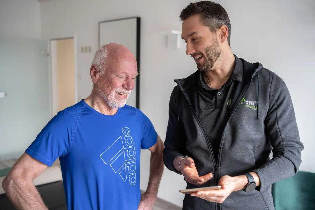Persönliche Betreuung beim Training im Gesundheitsforum Dienstbier